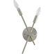 Canada 2 Light 3 inch Shiny Nickel Wall Sconce Wall Light